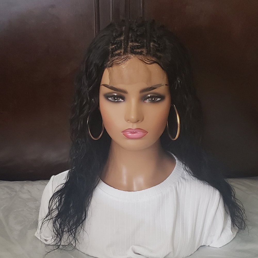100% Human Hair Braided Wig
